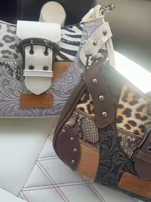 wrangler just released these 2 new patterns in their viral shoulder bag 😍 #wrangler #shoulderbag #purse #wranglerpurse #westernfashion 