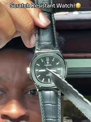 It’s like built in insurance for your clumsiness! 🤷🏾‍♂️ #luxurywatch #watch #quartzwatch #scratchresistant #menswatches 