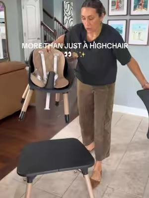 Baby gear takes up enough space already, so I love finding products that actually grow with your child. 🤍 This convertible high chair starts as a high chair, turns into a toddler table and chair set, and the removable seat even works as a portable travel seat for meals away from home. One purchase that keeps getting used through multiple stages. #convertiblehighchair #highchair #babygear #feedingessentials #tiktokshopsummersale 