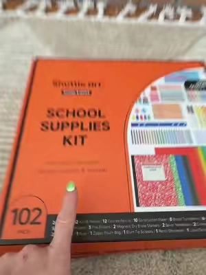 All in one back to school kit.  All your school supplies in one kit.  #schoolsupplies #tiktokshopbacktoschool #backtoschoolshopping 