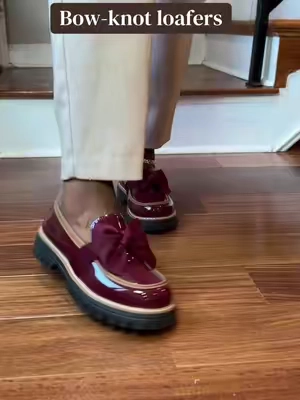Grab these for work, school, or play #tiktokshopsummersale #bowknotloafers #loafers 