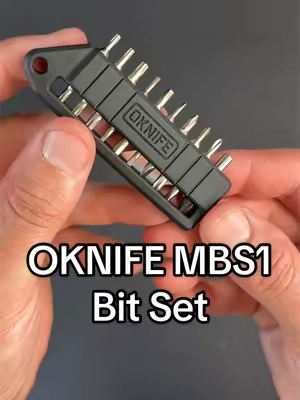 The OKNIFE MBS1 is a compact precision bit set with 18 screwdriver tips, an Eternal Pencil, and a magnetic holder that keeps everything organized and ready to go. #OKNIFE #Otacle #EDCTools #PrecisionTools #ToolTok