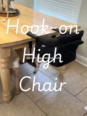 A baby chair you can take in the go with you, never having to search for a nasty high chair in a restaurant again, it’s secure and clean for your precious bundle of joy. #highchair #babygirl #babychair #babyonthego #momtobe