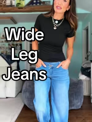 SIZE DOWN!! Don’t say I didn’t warn you 💙 @Halara_official #halara #halarajeans #asymmetricjeans #widelegjeans #baggyjeans 