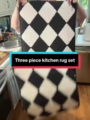 From somebody who has reviewed a lot of kitchen rugs these are my favorite by far because I can vacuum them with my regular vacuum cleaner #kitchenrugs #KitchenRugSet #KitchenDecor #AreaRug #tiktokshopsummersale 