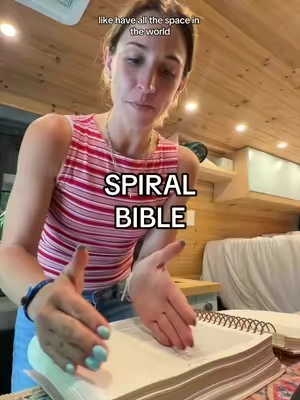 The most beautiful Bible with so much room to doodle out your thoughts and journal right next to your favorite verses! It’s the coolest thing ever!! #biblestudy #spiralbible #bibleverse #bible #prayer 