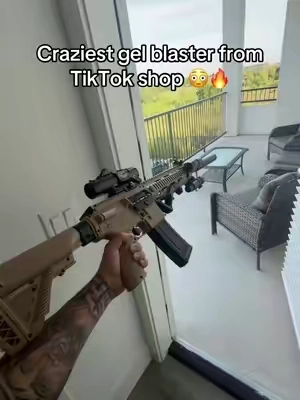 This thing  is awesome 😂🔥 #gelblaster #summersales #cooltoy #tiktokshop 