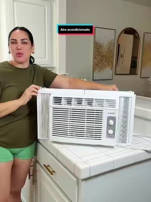 Aire acondicionado de ventana pequeño Midea EasyCool de 5000 BTU con controles mecánicos: enfría hasta 150 pies cuadrados; cuenta con controles mecánicos fáciles de usar y filtro reutilizable; ideal para dormitorios pequeños, salas de estar y oficinas en casa.#tiktokshopcreatorpicks #aireacondicionado #airconditioner #verano #Home 