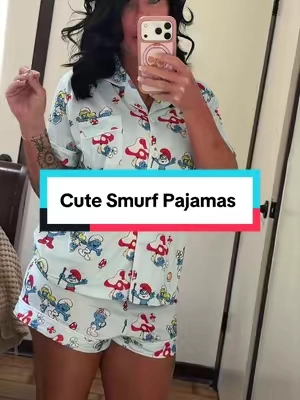 The little girl in me immediately added these to cart. 💙🍄 These Smurf-inspired pajamas are bringing back all the childhood memories, but with a comfy upgrade. Made with lightweight, breathable fabric, a relaxed button-front top, and stretchy elastic waistband shorts, they’re perfect for cozy nights, lazy mornings, movie marathons, or your next girls’ trip. ✨ Why you’ll love them: 💙 Soft, breathable fabric that feels great all night 💙 Relaxed button-up top for extra comfort 💙 Stretchy elastic waistband that doesn’t dig in 💙 Lightweight for year-round lounging 💙 Cute enough to wear while sipping your morning coffee Because life’s too short for boring pajamas. 💙 #pajamas #cutepajamas #loungewear #tiktokshopsummersale #pjs 