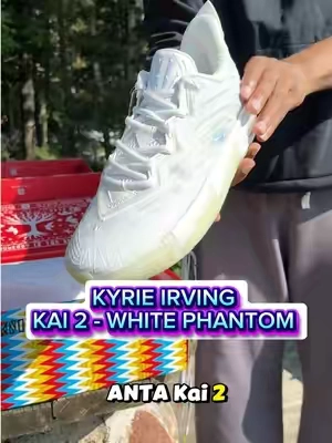 Kyrie Irving made glow in the dark basketball shoes!?? 🤯🤯 Kai 2 - White Phantom 🔥🔥 ✅ Glowing Outsole ✅ Grippy ✅ Comfortable  @ANTA  #kyrieirving #unboxing #basketballshoes #sneakers #tiktokshopcreatorpicks 