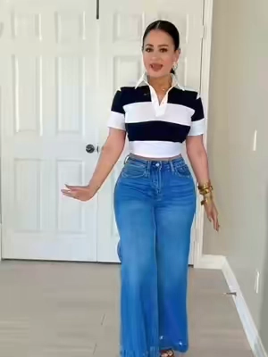 El polo blanco con azul marino que combina con todo 🤍@Fashion Nova #polo #PoloShirt #polooutfit #polotop #tiktokshopcreatorpicks 