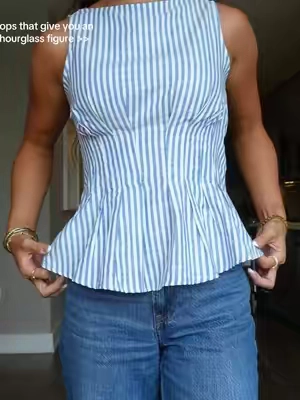 Nothing more flattering than a peplum top!!😍💕 #ciderhaul #cider #boatnecktop #peplumtop #tiktokshopsummersale 