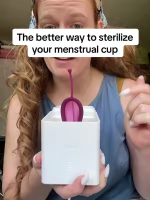 Why are you still sterilizing your disc in the kitchen? #sanitizer #sterilizer #menstrualcup #cupsteamer #pixiesteamer 