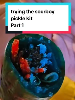 PART 1. my daughters sourboy pickle review is part 2. #picklekit #sourboypicklekit #soursnacks #pickles @Sourboy 