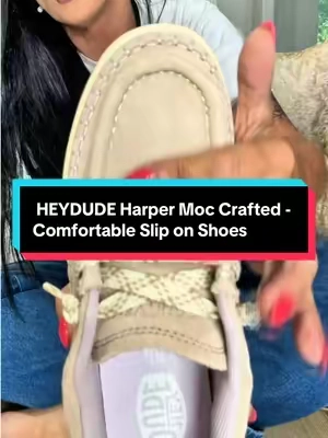 7/26  HEYDUDE Harper Moc Crafted - Comfortable Slip on Shoes @@HeyDude##TiktokShopCreatorPicks##tiktokshopbacktoschool##tiktokshopsummersale##falldealsforyou
