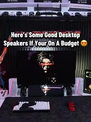 If your on a budget but want to upgrade your setup these speakers are perfect 🤩  #redragonspeakers #desktopspeakers #rgbspeaker #tiktokshopsummersale #tiktokshopcreatorpicks 