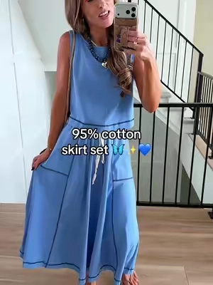 🦋And this color is SO pretty! True to size, wearing a small.  #affordablefashion #lookforless #summerlook #matchingset #summeroutfits 