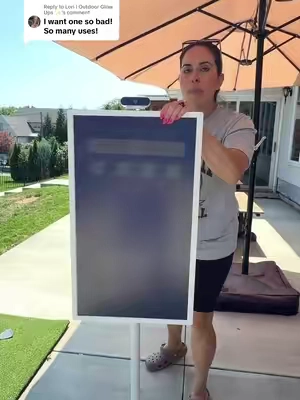 Replying to @Lori | Outdoor Glow Ups ✨ you will love it! Whether you're watching a movie outside at night without needing a huge projector or catching your favorite football teams game- this tv is a must for busy families! #portabletv #apolosign #outdoortv #tiktokshopcreatorpicks 