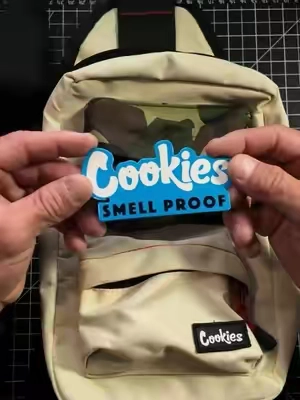 The Smell Proof Bag by Cookies. It's the "Rack Pack" over-the-shoulder smell-proof bag with plenty of room for your essentials, and it's on a really good deal right now. Check it out before it's gone! #Cookies #RackPack #EverydayCarry #EDCGear #TikTokShop