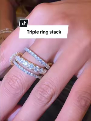 Replying to @reenierae 14-karat interlocked stacked rings are absolutely gorgeous and never lose their shine! This is a statement piece that can elevate your jewelry choices. #14kgoldstackedrings #stackedrings #spotlightfinds #tiktokshopcreatorpicks    #giftsforher@PAVOI  