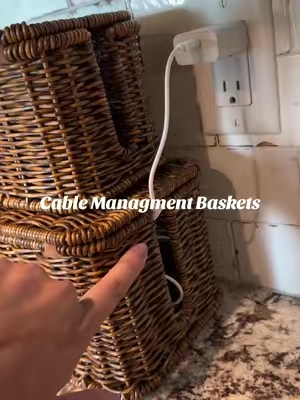 & they’re handmade, so cute, win win 😍 #chargingstation #cablemanagement #homeorganization #homedecor #storagehacks 