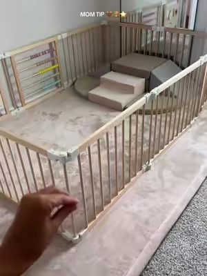 The absolute best investment for my sweet baby 🤎🧸 #baby #babyplay #playmat #babytoy #playpen 
