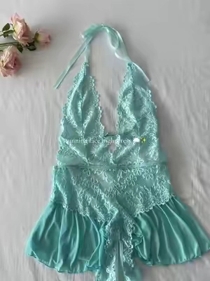 I can't imagine how beautiful it will be on you.🤍✨ #hd #Solid #lace #teddy #bodysuit                     