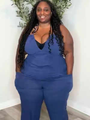 Plus Size Jump Suit #fashion #plussize #jumpsuit #tiktokshop #foryou 