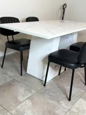 Here’s an update on my kitchen table that I got from the TikTok shop ##table##furniture##kitchen##foryou##marble