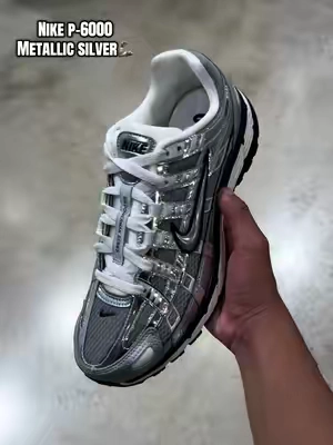 Nike P-6000 metallic silver😍😍 #nikep6000 #p6000nike #comfyshoes #gymshoes #metallicsilver 