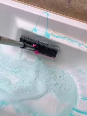 People know so little about this brush. From a floor brush to a bathtub brush, is it about to become a pool brush next?#FloorCleaning #BathroomCleaning #HomeCleaningHacks #TikTokShopDealsforYouDays