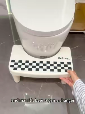 With this footstool, it becomes much easier to use the bathroom.#tiktokshop #bathroom #stool #Home #life 