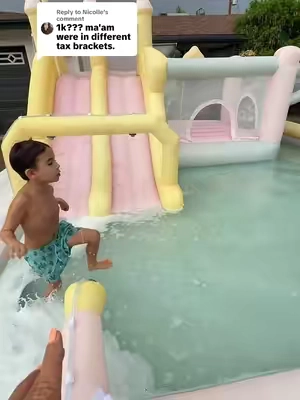 Replying to @Nicolle  The comments are NOT going to like this one… 👀😂 #bouncehouse #waterslide #summermusthaves #tiktokshopcreatorpicks 