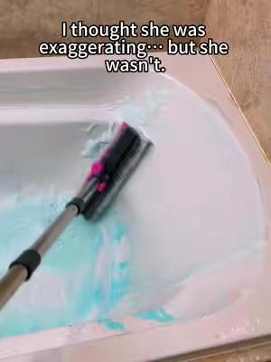 People know so little about this brush. From a floor brush to a bathtub brush, is it about to become a pool brush next?#FloorCleaning #BathroomCleaning #HomeCleaningHacks #tiktokshopdealsforyoudays 