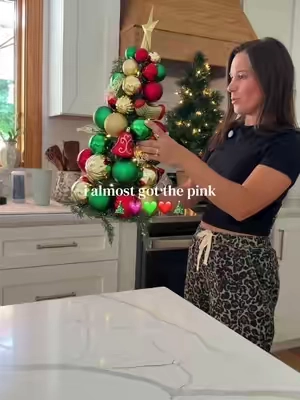 This ornament tree by Kringle Express is so pretty and it's such a unique Christmas decoration!! I'm obsessed! #kringleexpress #christmasdecor #holidaydecor #christmastree