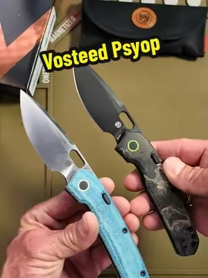 The Vosteed Psyop is one premium EDC. You get a 3.32" Elmax steel blade, a Norplex Ultrex Micarta handle, and buttery-smooth action thanks to the ceramic bearings. If you appreciate quality, this one is definitely worth checking out. #Vosteed #PocketKnife #EDC #ElmaxSteel #KnifeCommunity 
