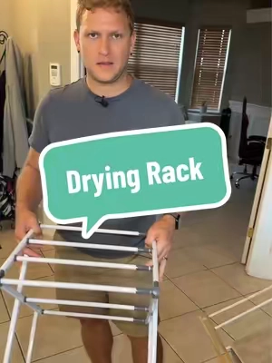 He definitely needed a new drying rack @L I V O #dryingrack 