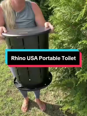 Portable toilet @Rhino USA #portabletoilet #campinggear #rhinousa #campingessentials 