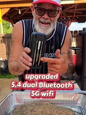 This upgraded meat thermometer from inkbird is great.  5.4 duel Bluetooth & 5G wifi connection.  #upgrade #meatthermometer #meatprobe  #tiktokshopsummersale #tiktokshopcreatorpicks @INKBIRD-US 
