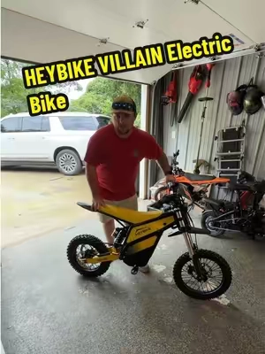 This is my favorite Ebike!#heybikesports #heybikevillain #edirtbike #pitbike #tiktokshopcreatorpicks @Heybikesports @Heybike Inc 