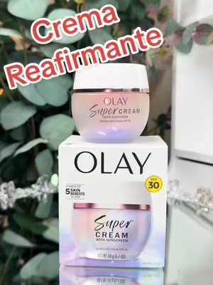 Respuesta a @Synelg ♑️🪐🍒🍀 Olay Super Cream con protector solar SPF treinta, crema hidratante facial ultraligera con SPF. @Olay Skin Care #tiktokshopsummersale #summersales #summerwins #cuidadodelapiel #olay 