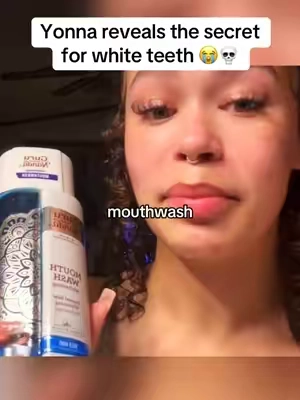 Yonna reveals her secret whitening mouthwash! #teethwhitening #gurunanda @GuruNanda LLC @Puneet Nanda bridge the gap 