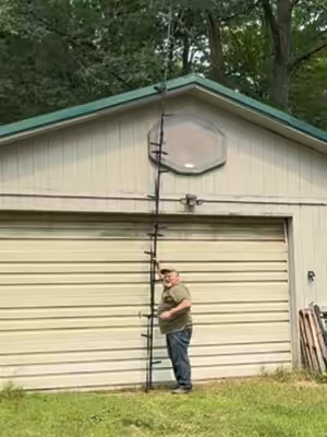 Hunters can easily get 20 feet up with these climbing sticks for tree stand hunting. Heavy steel construction. Click on the Orange shopping carpool to get yours and be ready for this hunting season.  #hunting #deerhunting #treestand 
