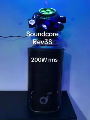 Bocina Bluetooth con iA Karaoke machine con 2 micrófonos inalambricos 200W Soundcore #tiktokshopcreatorpicks #partylights #djlights #bluetoothspeaker #soundcore anker 