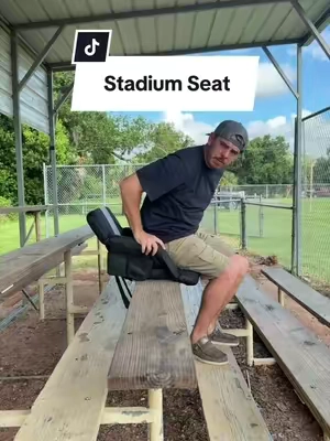 These stadium seats make sitting at the sporting events a lot easier on your back and way more comfortable #sportsparents #outdoorseating #gameday #travelball #tailgating 
