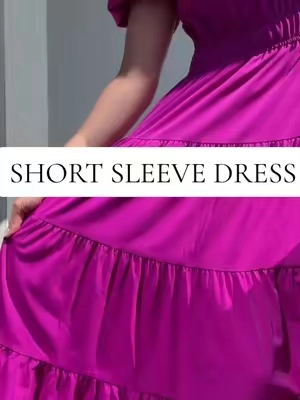 This dress gets all the compliments #shortsleevedress #longdress #whattoweartoawedding #whattoweartochurch #summerdress 