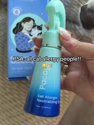 SO genius. How did this take till 2026 to develop #catallergy #catallergenspray #petallergy 