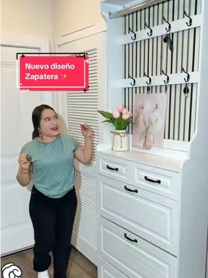 Woo está zapatera superó todas mis espectatibas es grande espaciosa y con gran capacidad de almacenamiento 👟👠🥾Si buscas un mueble para organizar la entrada de tu casa está zapatera es una muy buena opción 👆chequea todos los estilos y colores que hay disponibles #shoes #organizedhome #zapatera #newstyle #tiktokshopsummersale 