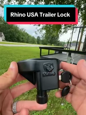 Rhino USA trailer hitch locking system, available for 2” and 2 5/16” ball @Rhino USA #trailerhitch #lock #theft #trailer #hitchlock 