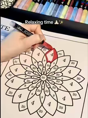 Relaxing time ✨🧘 #fyp #viral #paratii #colorbynumber #coloringbook